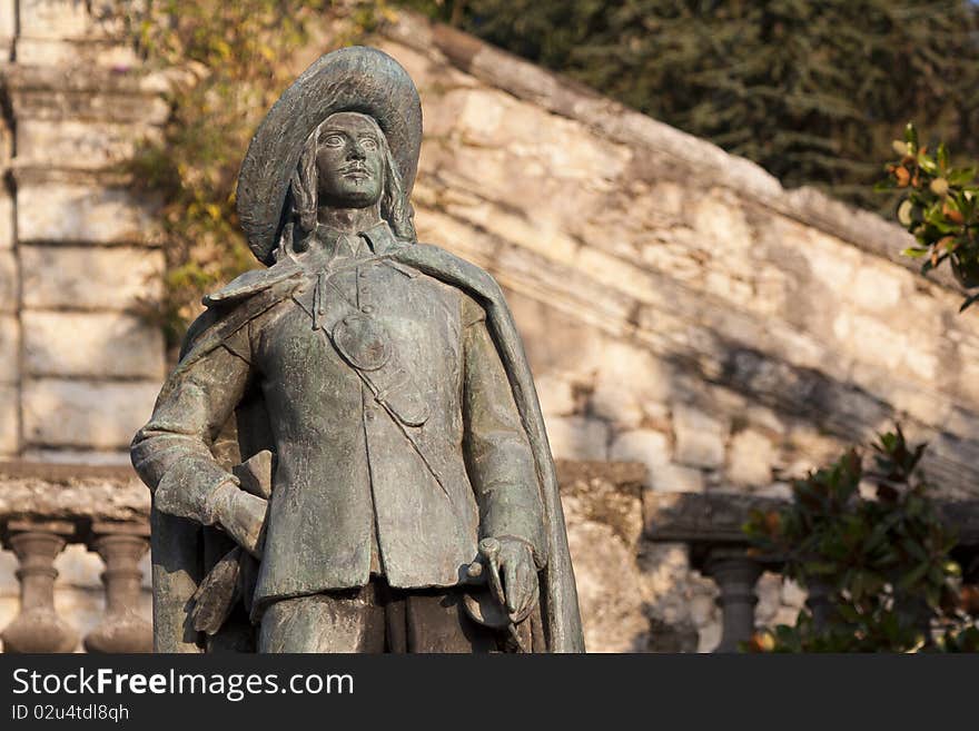 Statue of D'Artagnan, in Gascony, in Auch