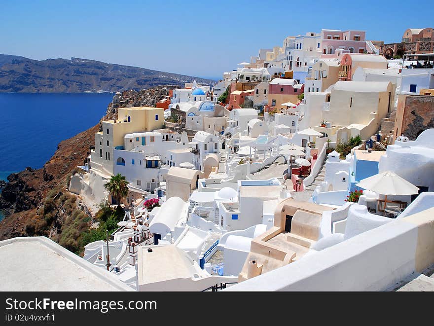 Landscape view in Santorini