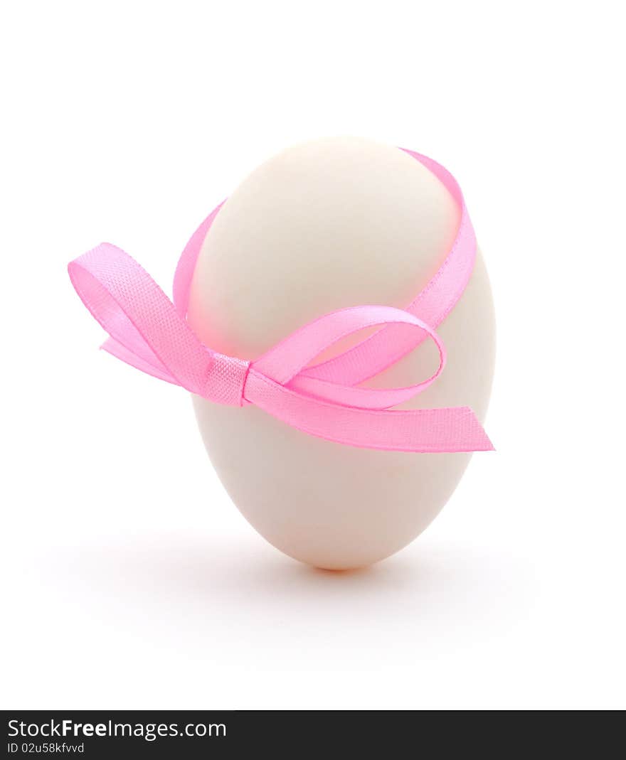 Egg With A Blue Bow