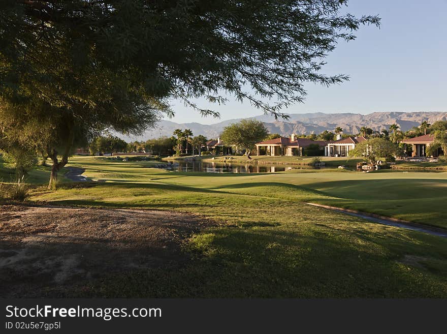 Morning on the golf course