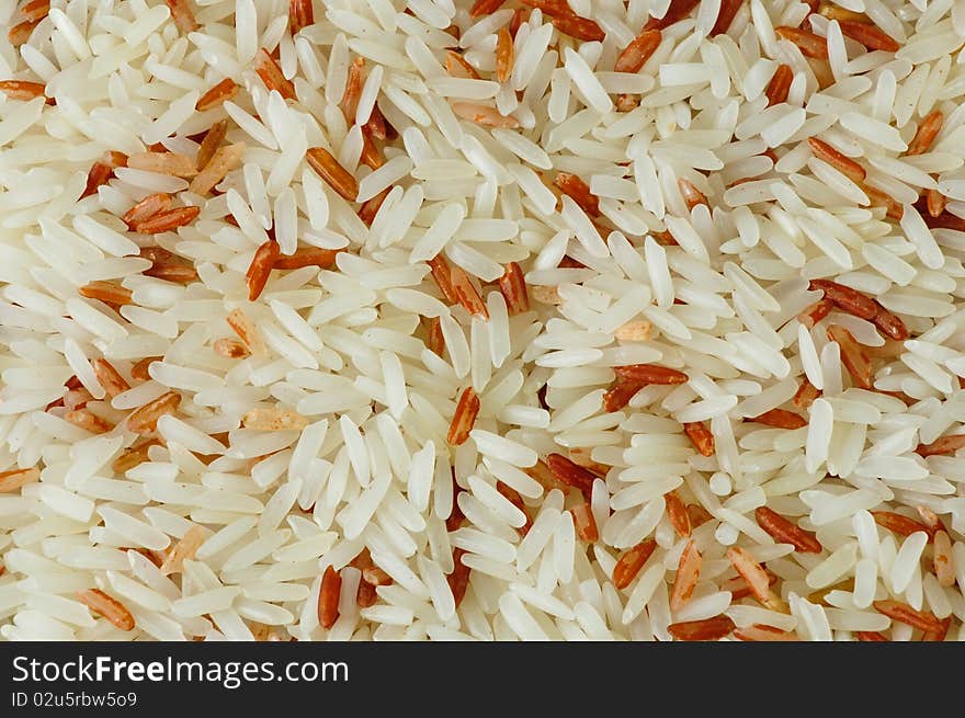 Thai White Red Jasmine Organic Rice texture using as Background