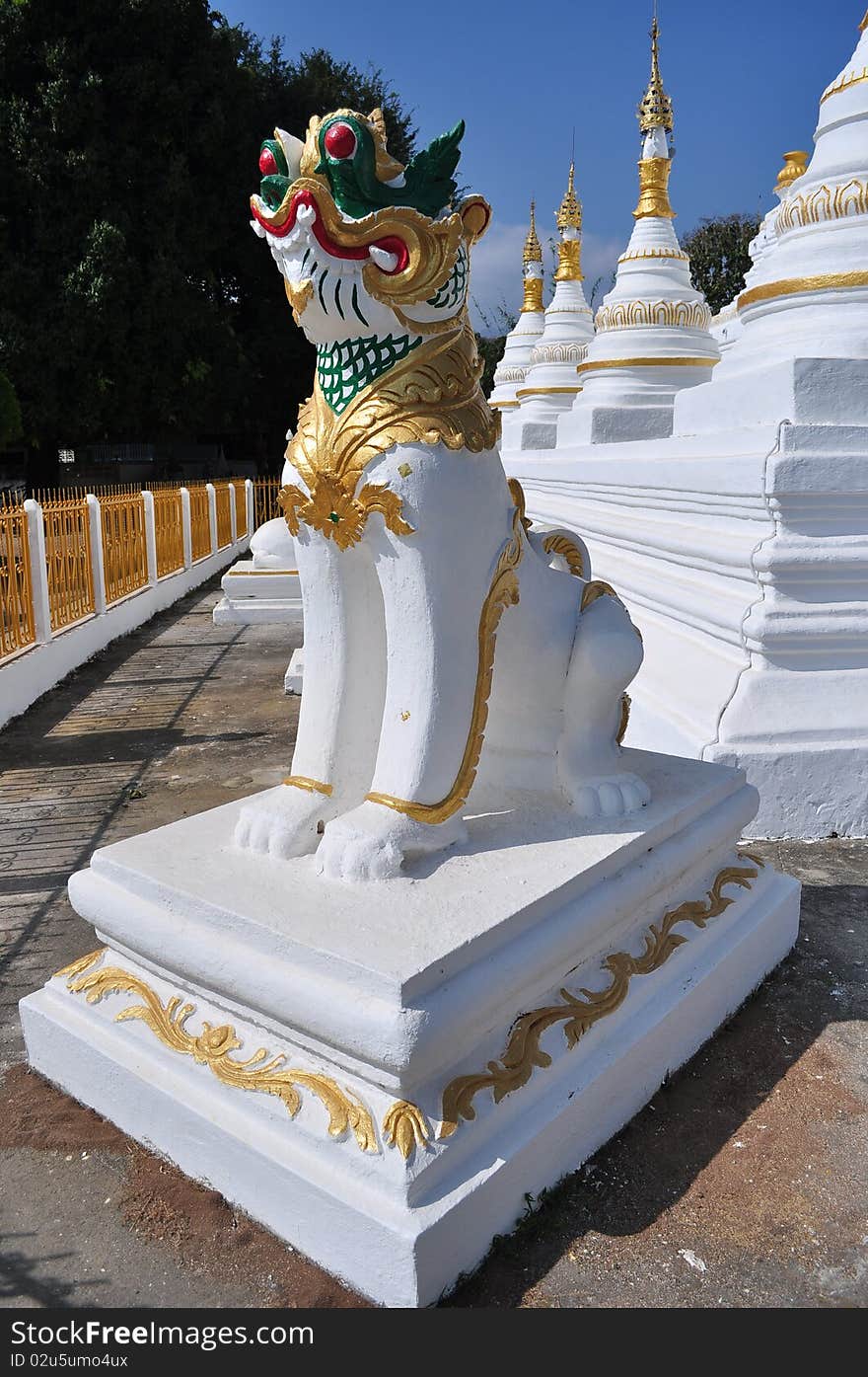 Image of Singha at Wat Luang pai , Maehongsorn   Thailand