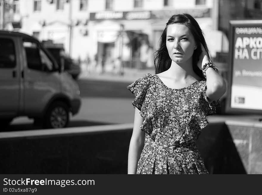 Girl on street