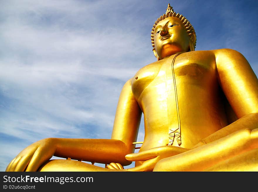 Buddha statue in thai temple