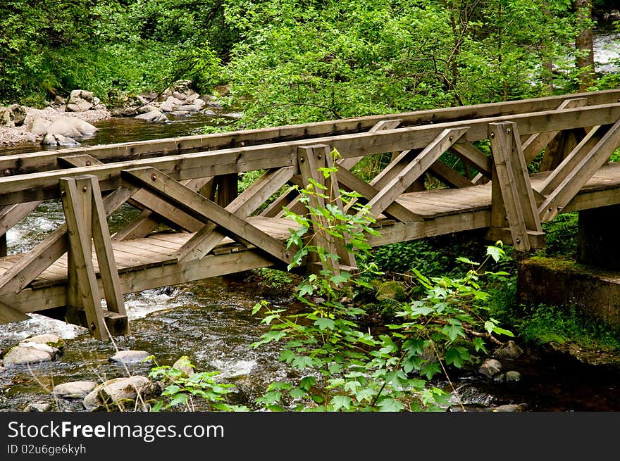 Wooden bridge