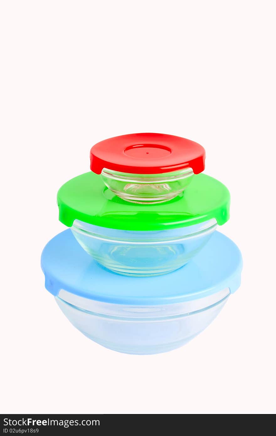 Colorful plastic tableware