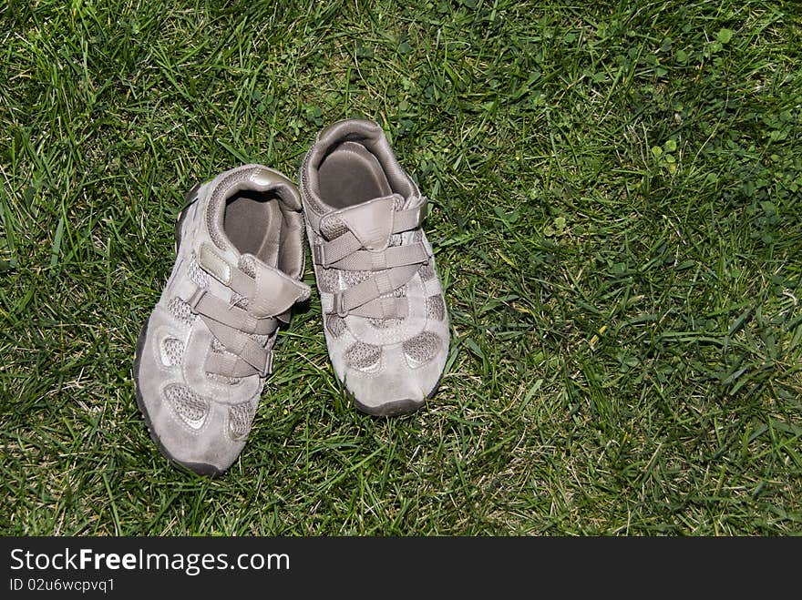 Shoes on Grass