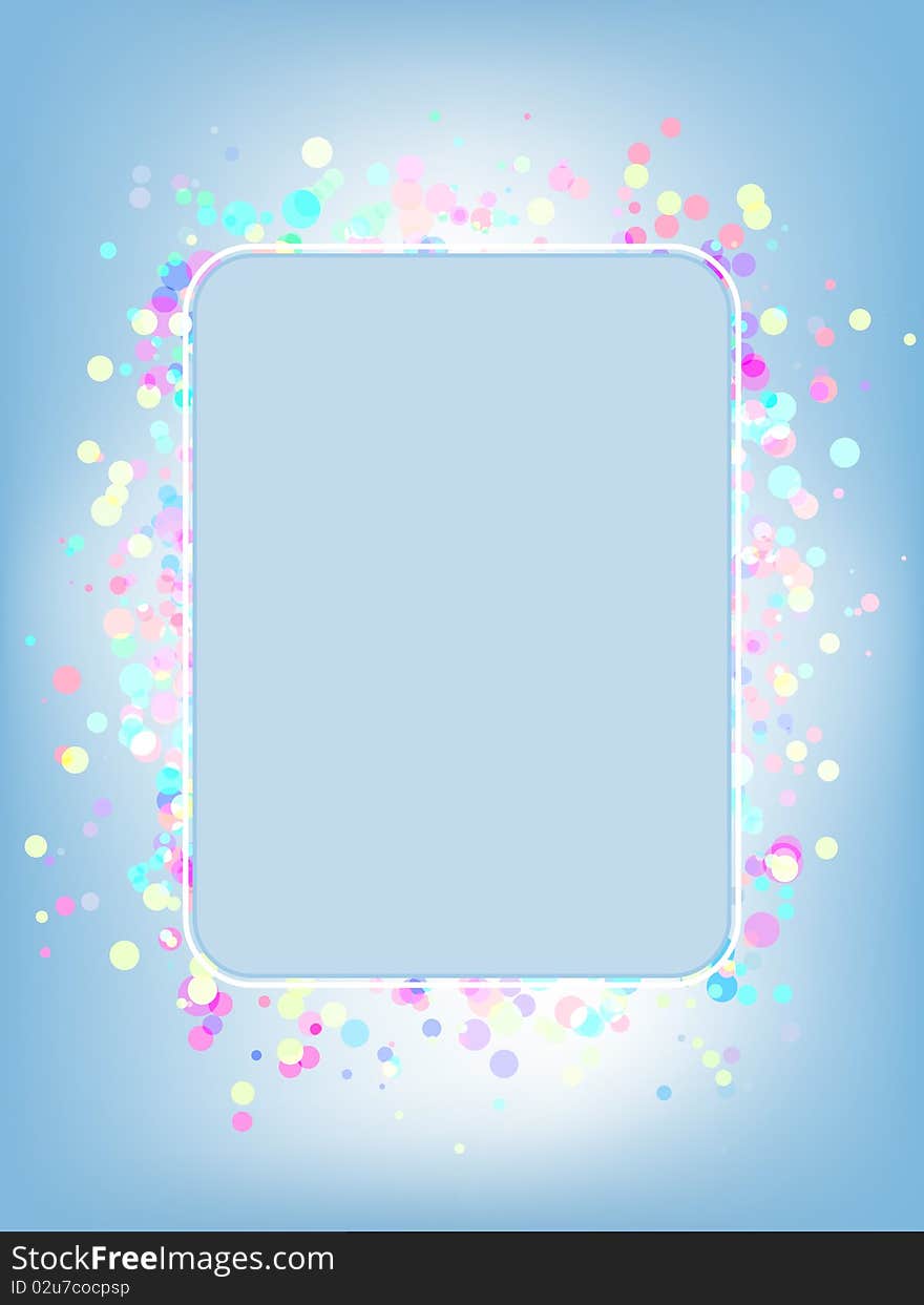 Vector colorful frame. EPS 8 file included