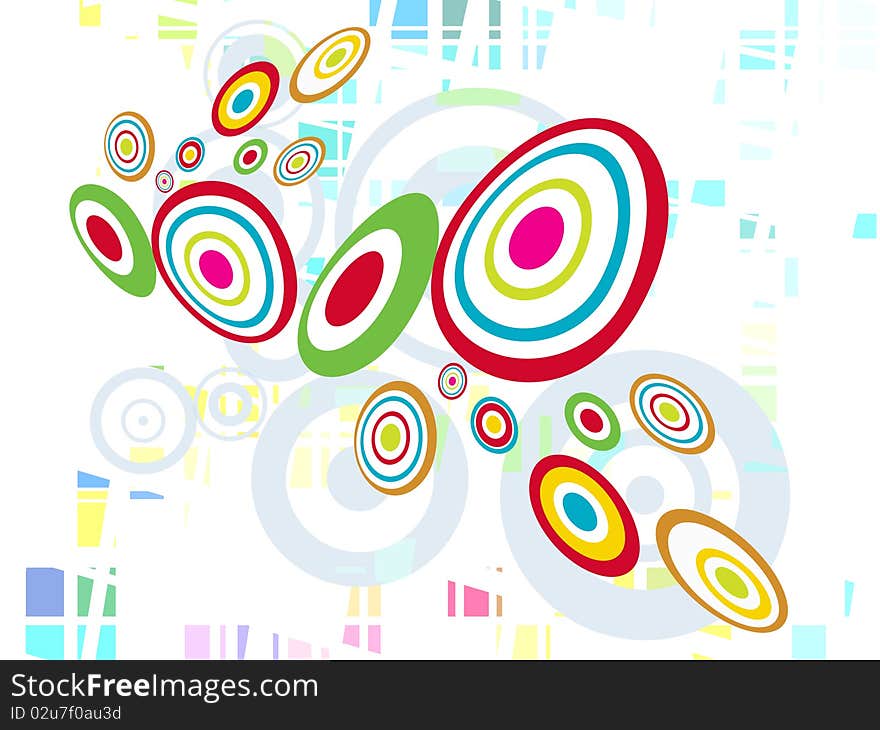 Abstract Vector Background on white