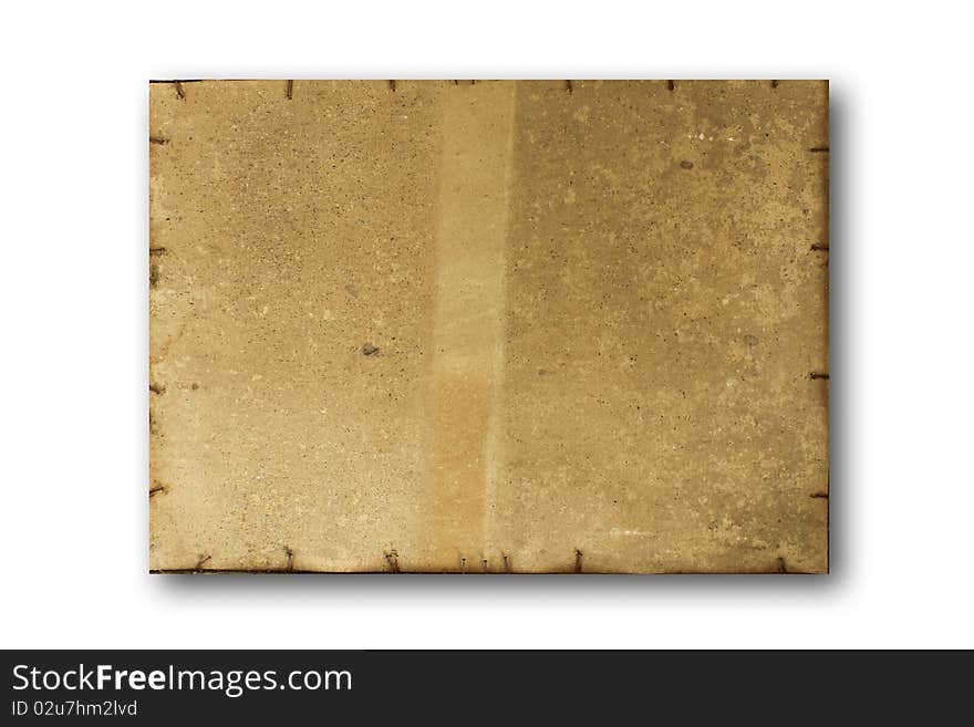 Old dirty stained blank torn paper isolated on a white background. Old dirty stained blank torn paper isolated on a white background.