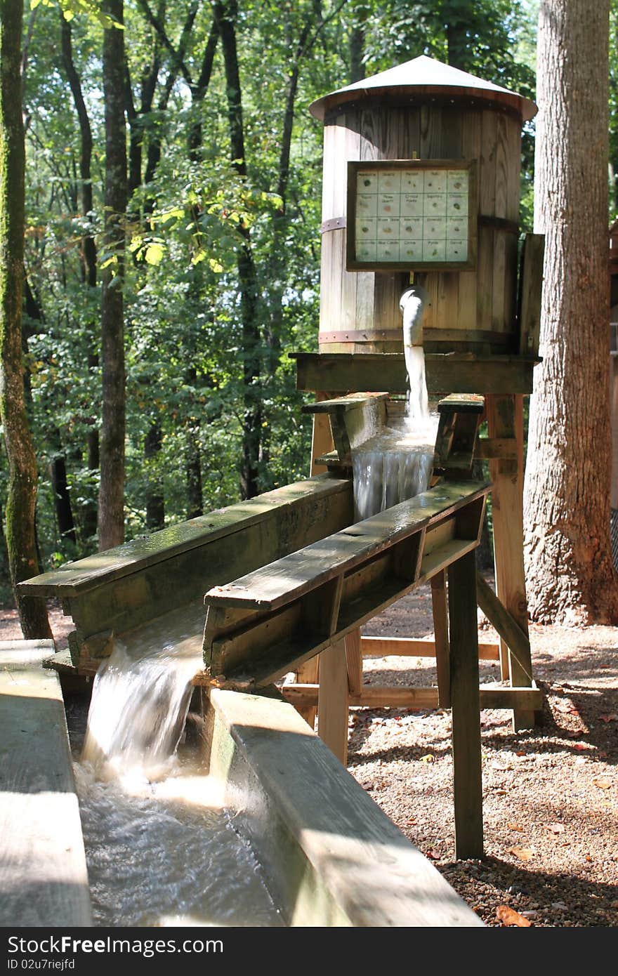 The tower that dispenses water at the Lost Sea in Sweetwater, TN. The tower that dispenses water at the Lost Sea in Sweetwater, TN.