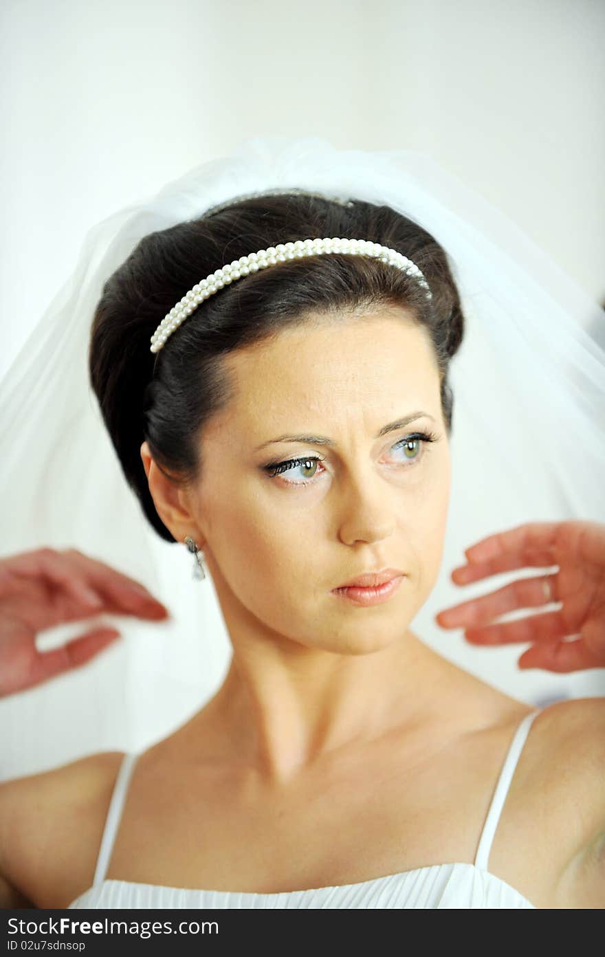 Portrait of beautiful  bride