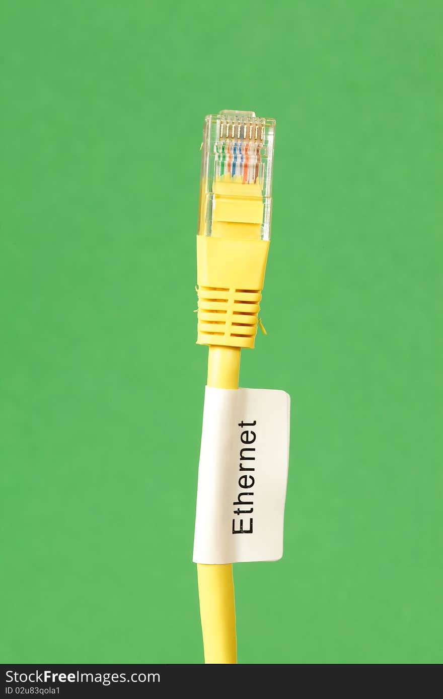 Close up of Ethernet Cable