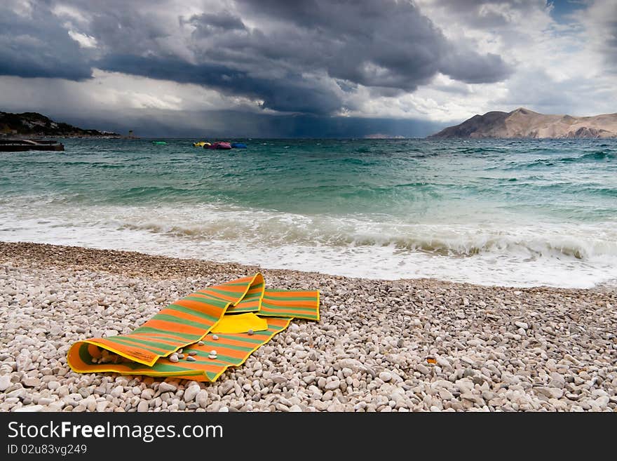 Abandoned beach