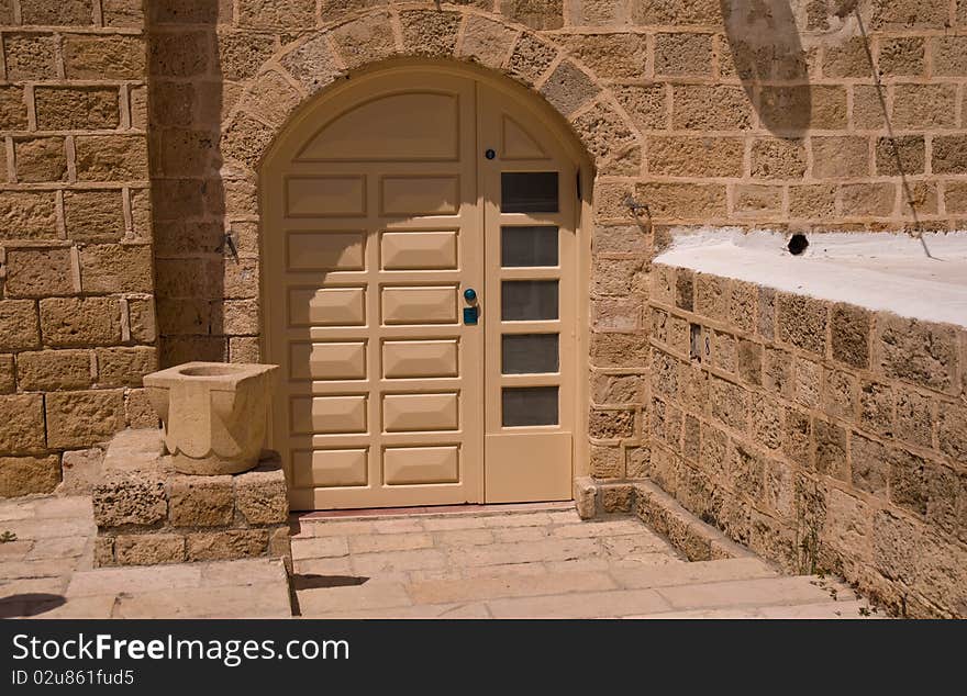 Details of architecture streets of Jaffa.