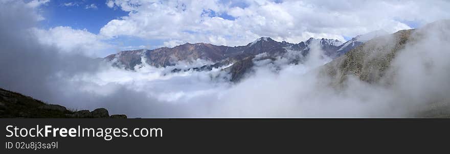 Big Almaty Lake and Skies