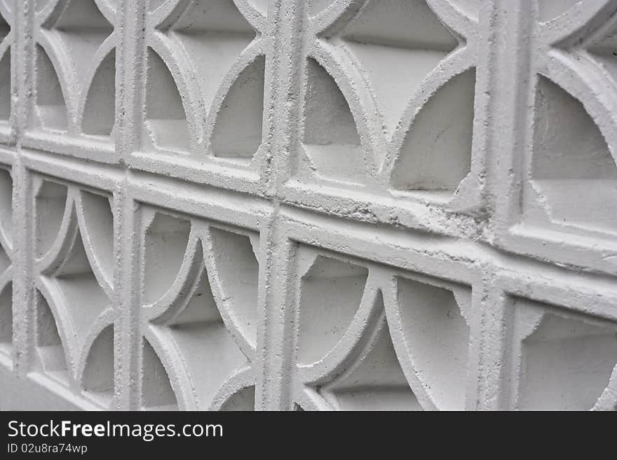 a closeup of an old fashioned white painted wall made from concrete. a closeup of an old fashioned white painted wall made from concrete