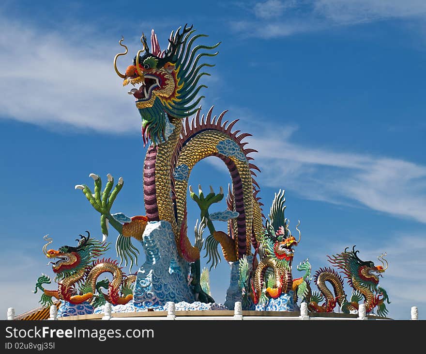 Public dragon park , a city is Nakolsawun , Thailand ,. Public dragon park , a city is Nakolsawun , Thailand ,