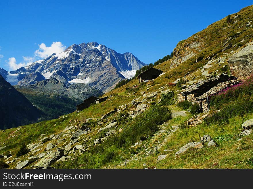 Alpine landscape, Monte Disgrazia