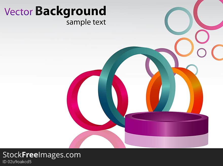 Illustration of colorful  background with colorful circles. Illustration of colorful  background with colorful circles