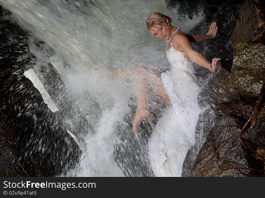 Young Bride On A River