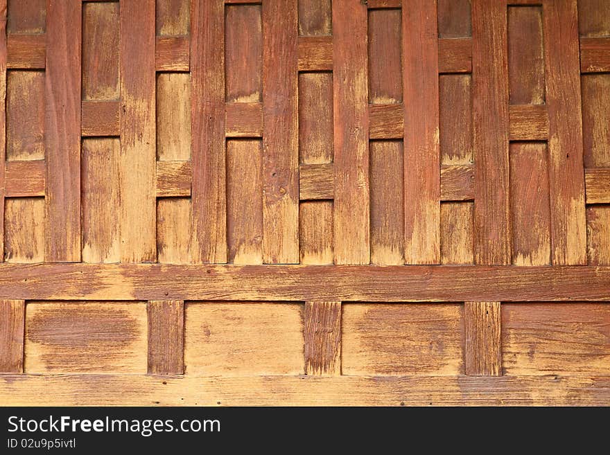 Wood texture of thai old house