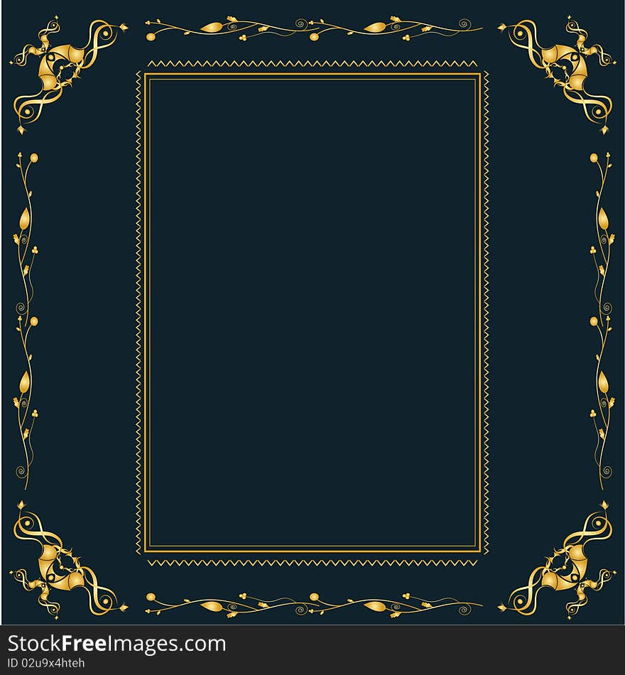 Vintage frame background with place for your text