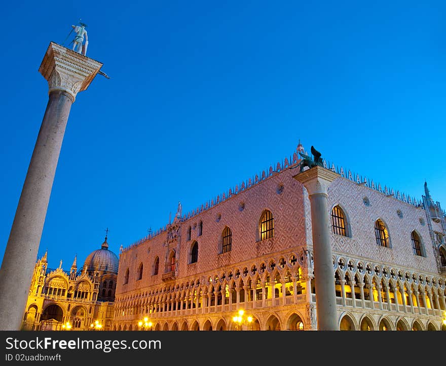 Palazzo Ducale building located at Venice, Italy