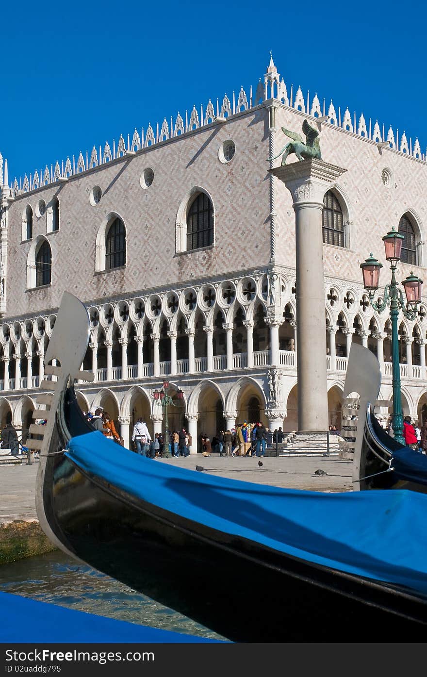 Palazzo Ducale building located at Venice, Italy