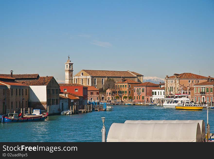 Great channel of Murano Island, Italy