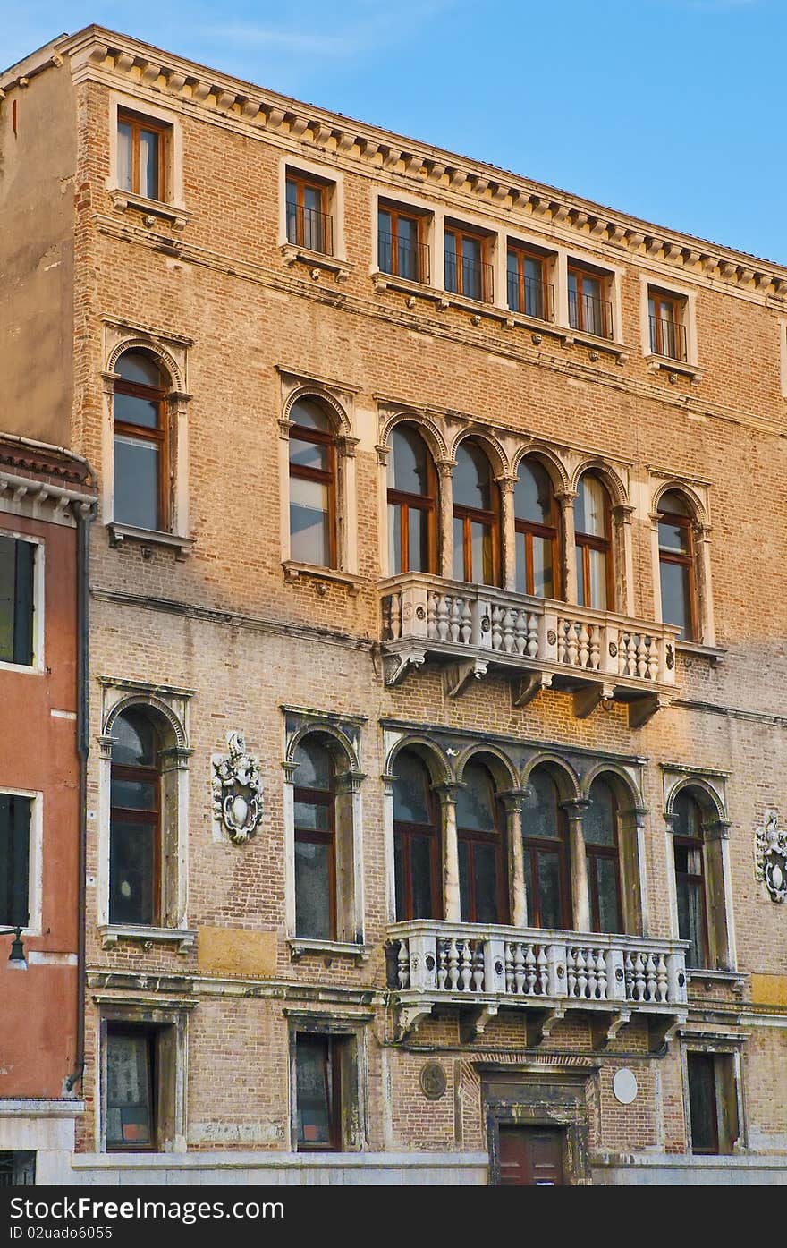 Nani Palace entrance located at Venice, Italy