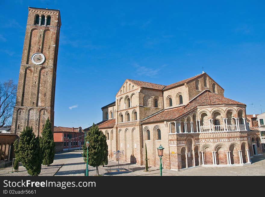 Santa Maria E Donato Church At Murano, Italy