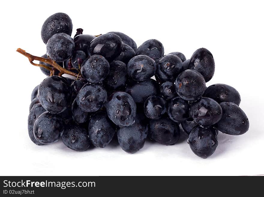 Grape with water drops