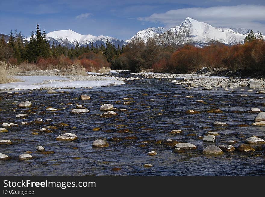 Winter's End under the High Tatras, central Slovakia. Winter's End under the High Tatras, central Slovakia