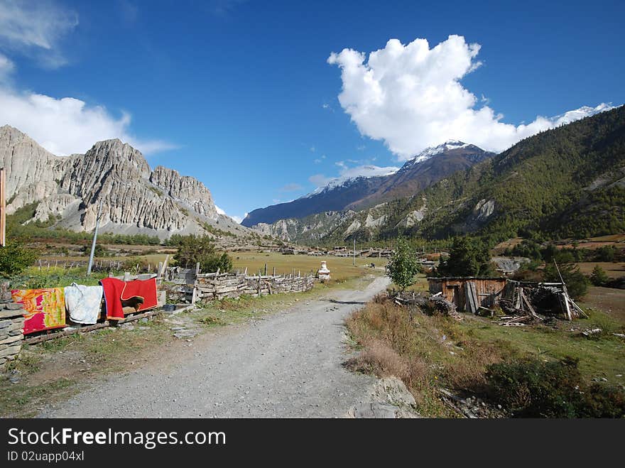 Nepali nature landscape