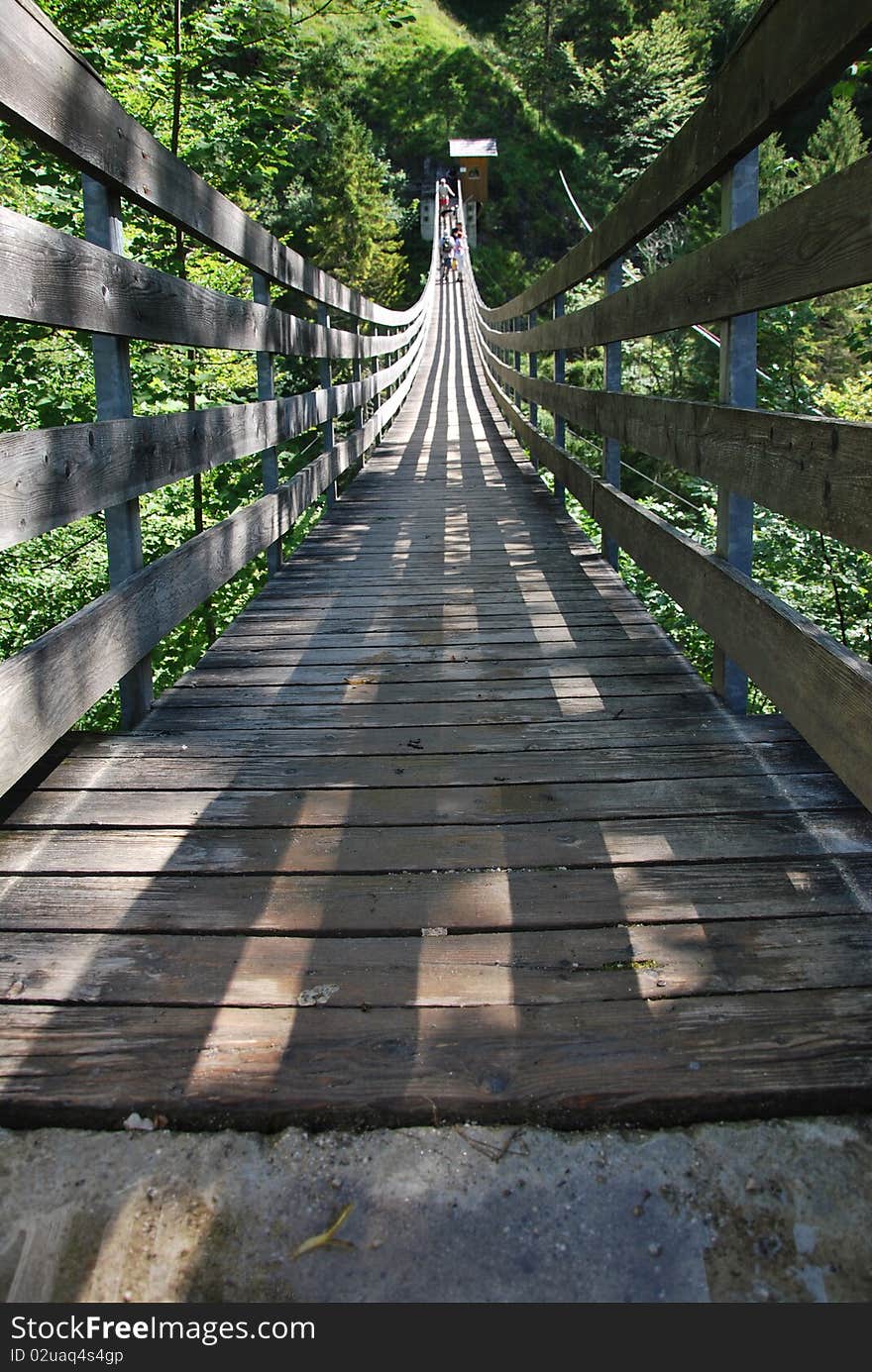 Awesome bridge over the river Salza