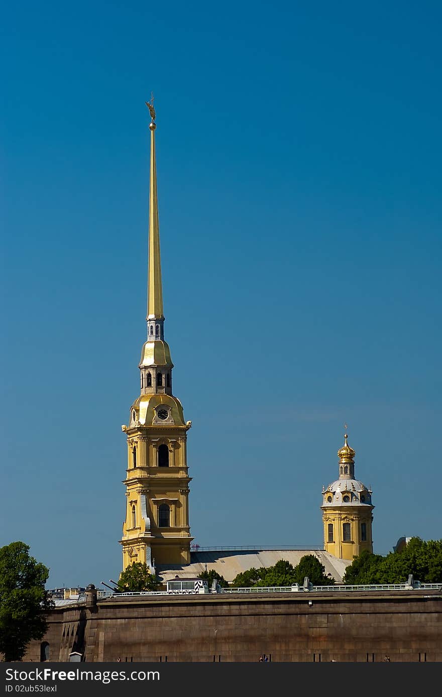 St. Petersburgv history tower symbol. St. Petersburgv history tower symbol