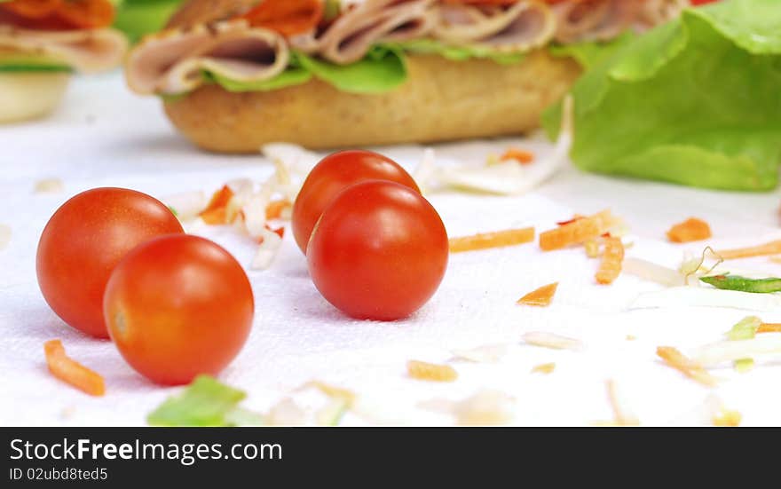 Delicious healthy food, studio photo