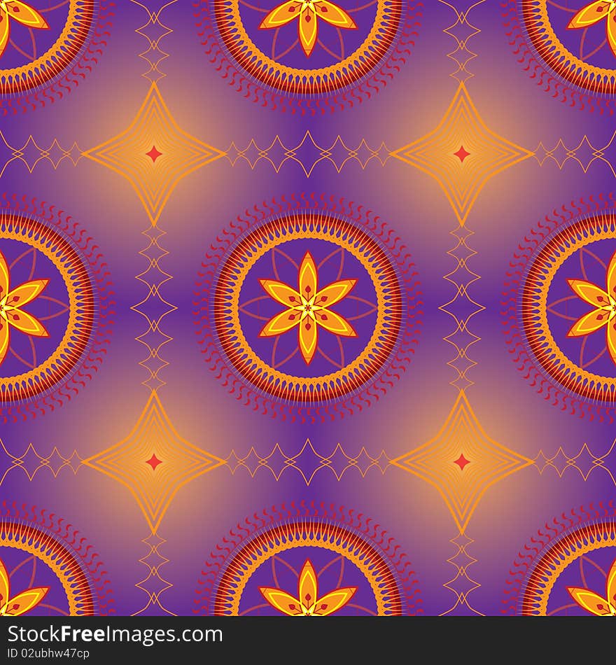 Seamless floral background in oriental style. Seamless floral background in oriental style