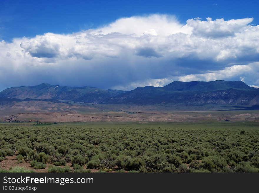 Clouds and mountains