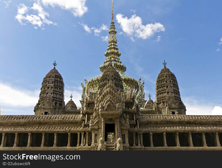 The format of temple city in Wat Phra Kaew. , Bangkok ,