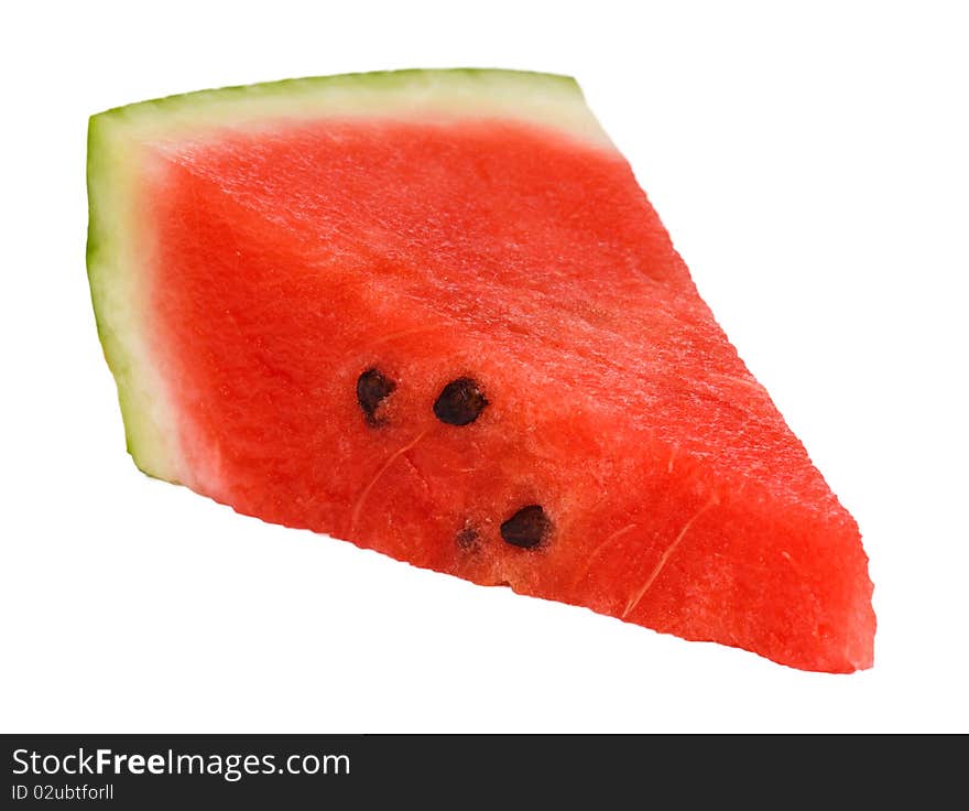 Ripe watermelon isolated on white background