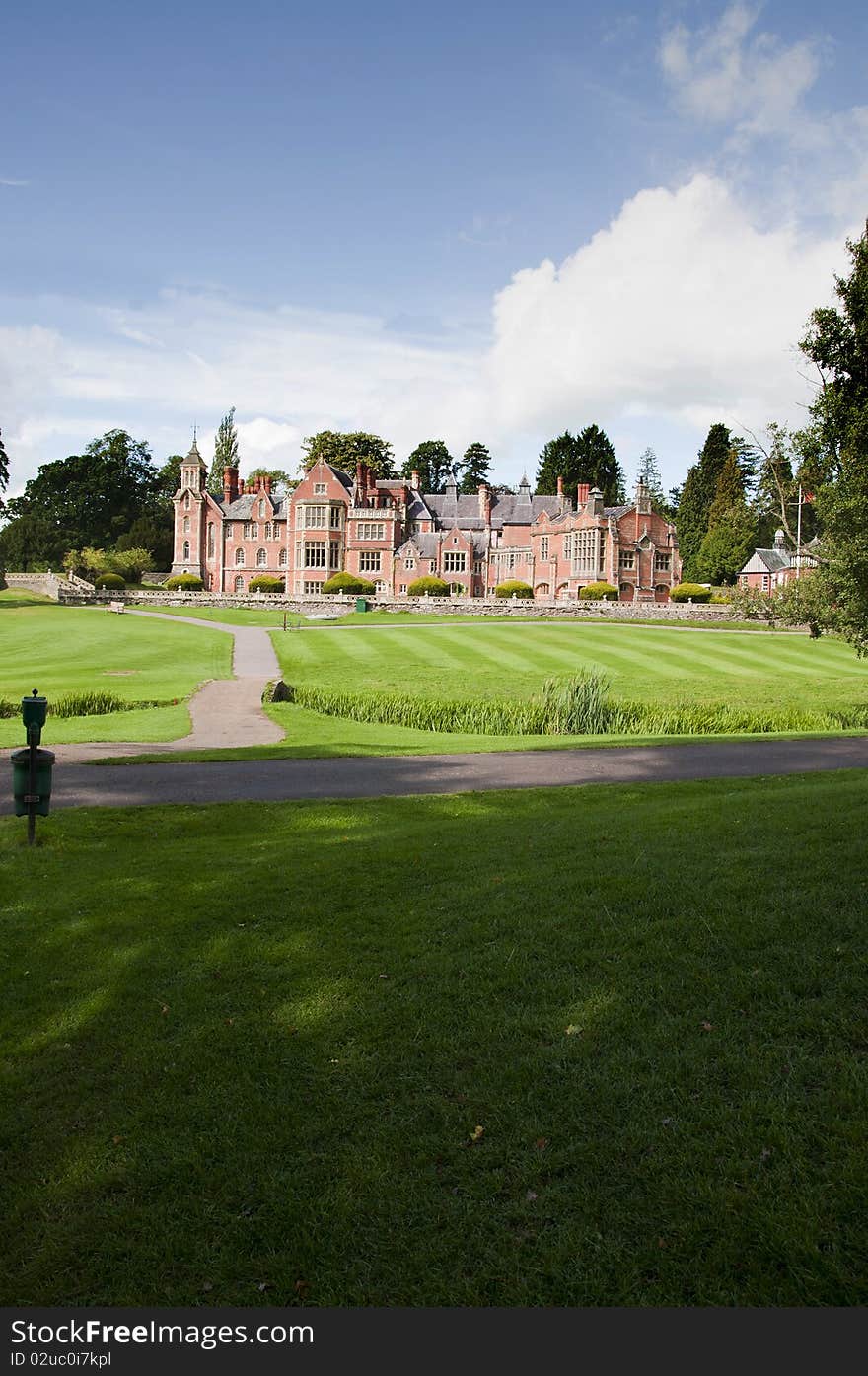 Country golf club with stately setting. Country golf club with stately setting