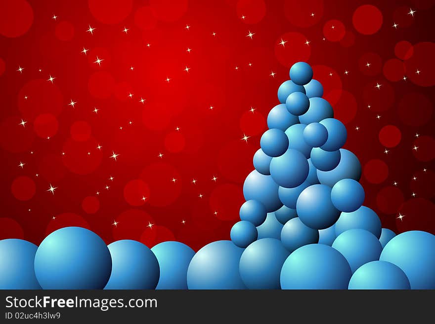 Graphic illustration of Christmas Tree