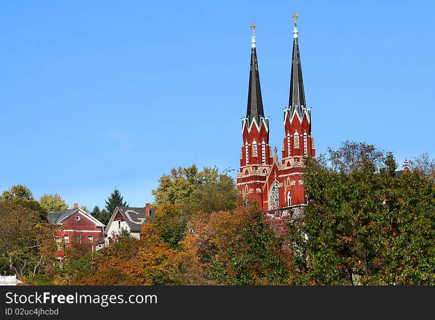 Historic church complex in Oil City Pennsylvania