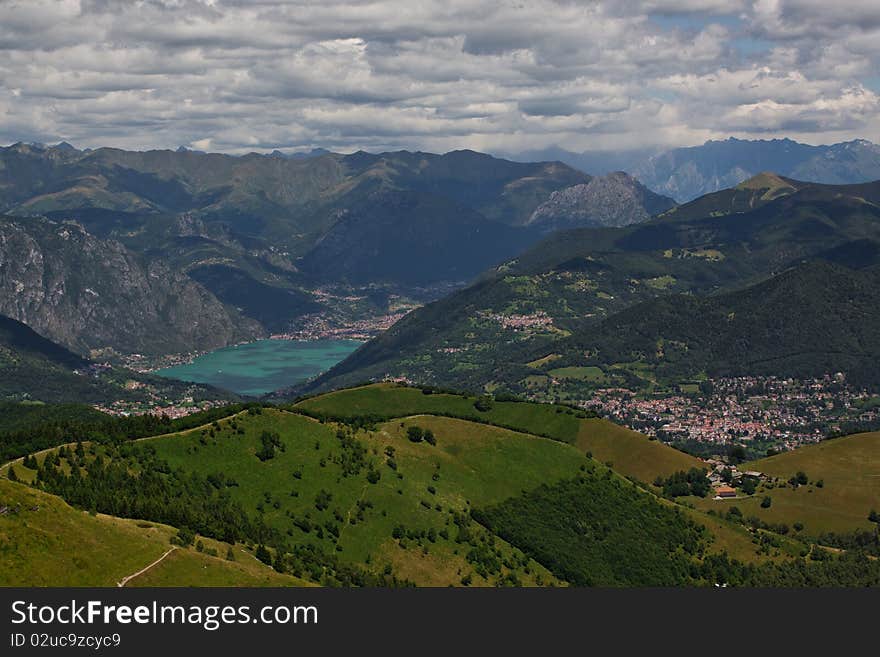 View fom the FIRST mountain in Switzerland