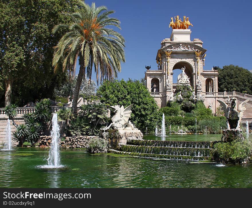 One of the most beautiful parks in Barcelona. One of the most beautiful parks in Barcelona