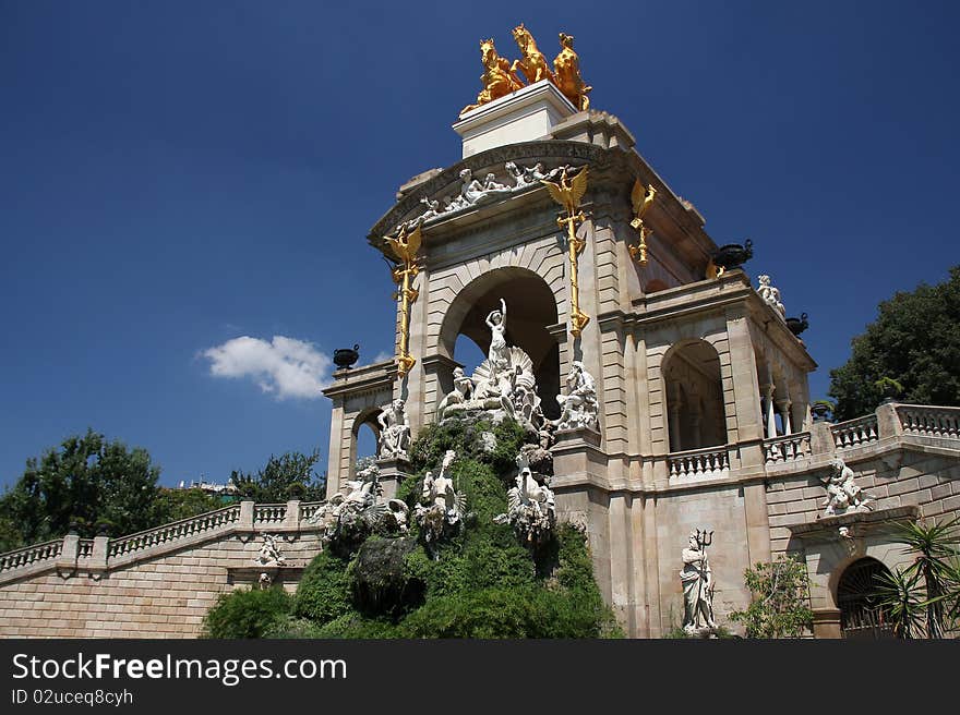 One of the most beautiful parks in Barcelona. One of the most beautiful parks in Barcelona