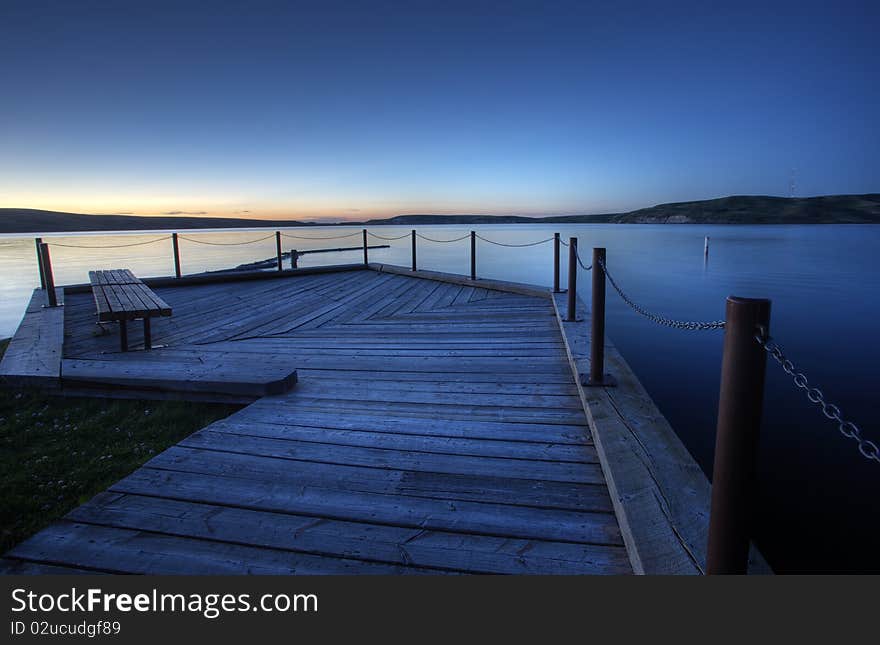 Northern Lake evening dusk sunset Canada