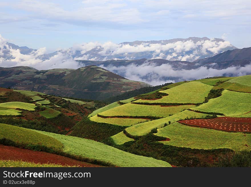 A beautiful mountain after rain. A beautiful mountain after rain